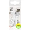 Kabelis USB 2GO USB-A - microUSB + Lightning 1 m Baltas (795637)