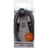 USB kabelis 2GO USB-A - USB-C 1 m Juodas- Sidabrinis (795953)