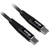 Akasa USB Type-C į USB Type-C 100W PD įkrovimo laidas – juodas