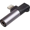 USB kabelis Akyga Žaibas - mini Jack 3,5 mm Juodas (AK- AD- 63)