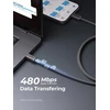 USB kabelis Aukey USB-C - USB-C 1 m pilkas (Aukey)