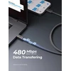 USB kabelis Aukey USB-C - USB-C 1 m pilkas (Aukey)