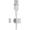 Belkin CAA010bt1MWH BOOST CHARGE™ USB-A LTG silikonui 1m balta