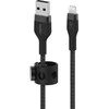 Belkin CAA010bt3MBK BoostCharge USB-A į Lightning silikoninis 3.0m, juodas