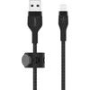 Belkin CAA010bt3MBK BoostCharge USB-A į Lightning silikoninis 3.0m, juodas