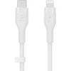 Belkin CAA009bt2MWH Boost Charge USB-C - lightning silikonowy 2.0m balta
