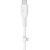 Belkin CAA009bt2MWH Boost Charge USB-C - lightning silikonowy 2.0m balta