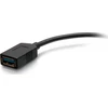 USB kabelis C2G A moteris SuperSpeed USB 5 Gbps adapteris - USB kabelis - USB Type A (W) prie 24 pin USB-C (M) - USB 3.2 Gen 1 - 30 V - 15 cm - lietas - juodas