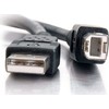 C2G USB 2.0 A/B laidas, 2 m, juodas