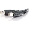 C2G USB 2.0 A/B laidas, 2 m, juodas