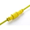 Klaviatūra CableMod PRO Coiled Cable susuktas klaviatūros laidas USB-C į USB Type A, Dominator Geltona – 150cm