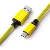 Klaviatūra CableMod PRO Coiled Cable susuktas klaviatūros laidas USB-C į USB Type A, Dominator Geltona – 150cm