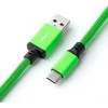 Klaviatūra CableMod PRO Coiled Cable susuktas klaviatūros laidas USB-C zu USB Typ A, Viper Žalias – 150cm