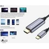 USB kabelis Conceptronic USB-C - HDMI 2 m juoda ir sidabrinė (ABBY10G)