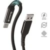„Crong Armor Link“ – USB-A–USB-C 60 W 3A pintas kabelis Maitinimo tiekimas greitas įkrovimas 25 cm (juodas)