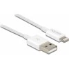 USB kabelis Delock USB-A - Žaibas 1 m Balta (83000)