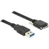 USB kabelis Delock USB-A - microUSB 3 m, juodas (83599)
