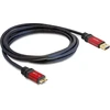 USB kabelis Delock USB-A - mikroUSB 3 m Raudona (82762)