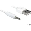 Delock Cable USB-A kištukas > Jack 3,5 mm kištukas 4 kontaktų iPod Shuffle 1 m