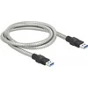 DELOCK USB 3.2 Gen 1 A tipo kištukinis kabelis su metaliniu apvalkalu 1 m.