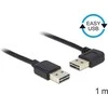 USB kabelis Delock USB-A - USB-A 1 m Juodas (83464)