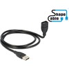 USB kabelis Delock USB-A - USB-A 1 m Juodas (83500)