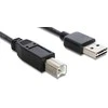 USB laidas Delock USB-A – USB-B 5 m juodas (85553)