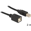 USB kabelis Delock USB-B - USB-B 2 m Juodas (83427)