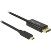 DELOCK Cable USB Type-C male more Displayport male (DP Alt Mode) 4K 60 Hz 2 m juodas