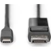 Assmann Electronic DIGITUS USB Type-C į DisplayPort dvikryptis maks. Rezoliucija 8K 30Hz ilgiai 2m Juodas