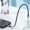 USB-C prie Lightning Dudao 20 W PD 0.23 m kabelis (juodas)