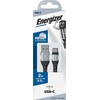 Energizer Ultimate – USB-A į USB-C jungiamasis laidas 2 m (sidabrinis)