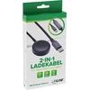 USB kabelis InLine USB-C - USB-C + Apple Watch 1,2 m Juodai pilkas
