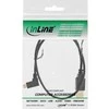 MicroConnect USB kabelis InLine USB-A - mikroUSB 0,5 m juoda (31705T)