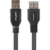LANBERG CA-USBE-15CU-0018-BK extension cable USB 2.0 AM-AF 1.8m juodas