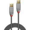 USB kabelis Lindy USB-A - USB-A 5 m Pilkas (36629)