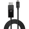 Adapterio Kabelis - LINDY USB Type C į DP 8K60 Adapterio Kabelis, 7680x4320@60Hz, 1 m, Juodas
