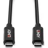 USB Kabelis - LINDY Aktyvus USB 3.2 Gen 2 C/C Laidas, 10Gbps, 8K, 60Hz, 100W, 3 m, Juodas