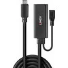 USB Prailginimo Laidas - LINDY USB 3.2 C/A Prailginimo Laidas 5Gbps 5m, Juodas
