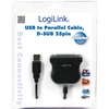 USB kabelis LogiLink USB- A - 1,8 m Juoda (UA0054A)