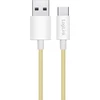 LogiLink USB-A - USB-C 1.5m w nylonowym oplocie geltona
