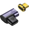 Adapteris USB MicroConnect USB-C - USB-C Sidabrinė (MC-USB4CCMF-MAGNETIC)