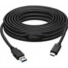 USB kabelis MicroConnect USB-C - USB-A 5 m, juodas (USB3.1CA5AMP)