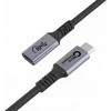 Ilginamasis USB-C–USB-C kabelis MicroConnect (USB3.2CC1EX), 1 m, 100 W, Juodas