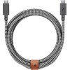 Native Union kabelis su dirželiu C-C PRO 2.4m 240W, zebros raštas