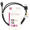 USB kabelis Nedis USB-A - USB-C 1 m juodas (CCGL60600BK10)
