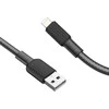 Cable USB A to Lightning Hoco 2,4A 1 m X69 juodas baltas