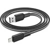 Cable USB A to Lightning Hoco 2,4A 1 m X69 juodas baltas