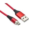 „PremiumCord“ magnetinis „micro USB“ ir USB-C įkrovimo ir duomenų perdavimo laidas, 1 m, mėlynas