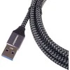 USB kabelis PremiumCord USB-A - USB-C 2 m juodas pilkas (ku31cS2)